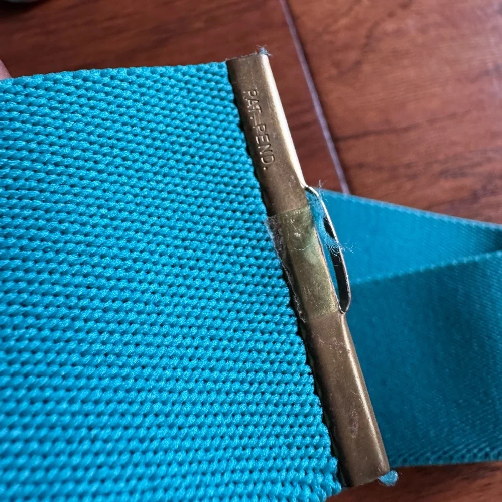 Vintage Omega‎ Teal Stretchy Belt